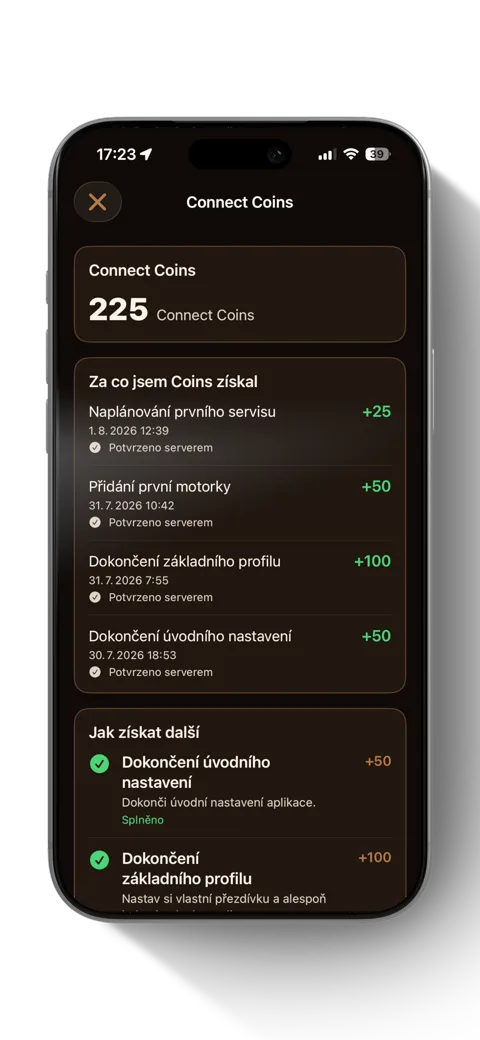 Connect Coins a odznaky